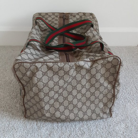 Authentic Gucci Weekender Web Mono Canvas Duffle - Picture 11 of 12